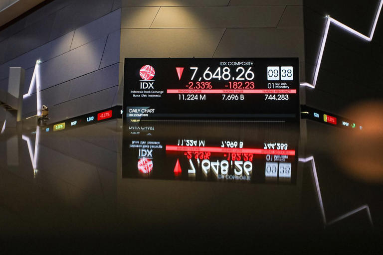 IHSG Anjlok Usai Sri Mulyani Diganti Purbaya Sadewa, Pasar Khawatir Defisit Melebar